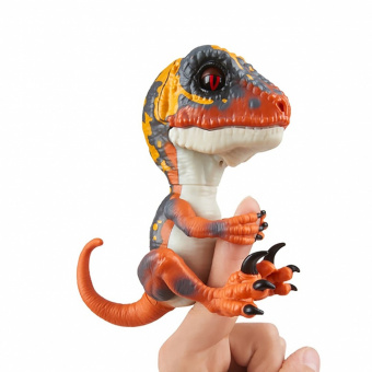 3781 Интерактивный динозавр Блейз,зеленый с оранжевым 12 см